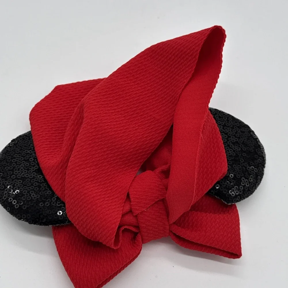Minnie Ears Headband Sequins Soft Band Excellent Condition